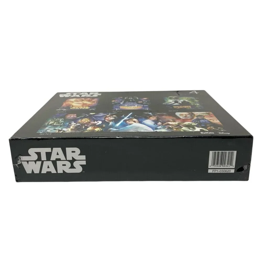 Buffalo Games Star Wars 4 Puzzle Set Sealed 300 500‎ Piece Darth Vader Yoda Sith